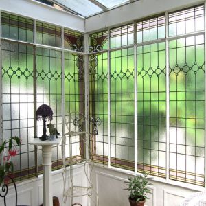 restauration vitraux plomb veranda Sannois